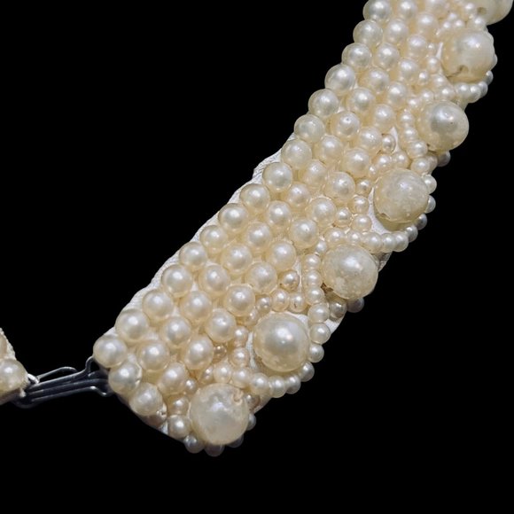 Vintage Glentex Faux Pearl Collar Clothing Accessory (5049) - Picture 4 of 9